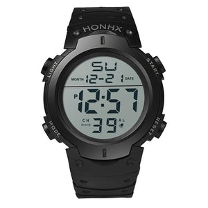 2019 Fashion watch LED Digital men waterproof sport style Men's Boy Stopwatch Date Rubber Sport Wrist Watch relogio masculino