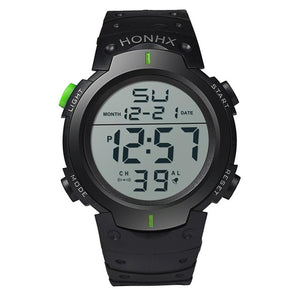 2019 Fashion watch LED Digital men waterproof sport style Men's Boy Stopwatch Date Rubber Sport Wrist Watch relogio masculino